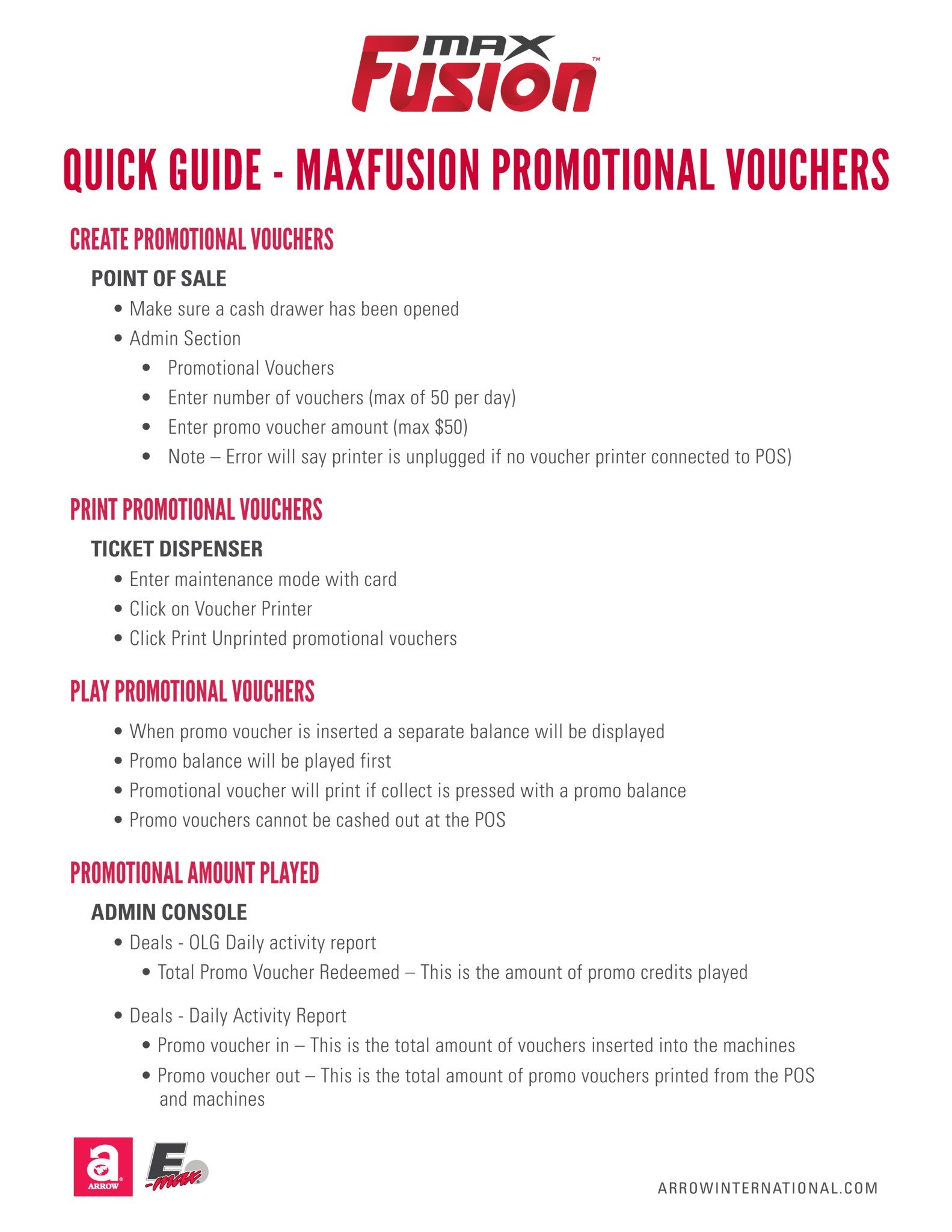 Maxfusion Promotional Vouchers Quick Guide 