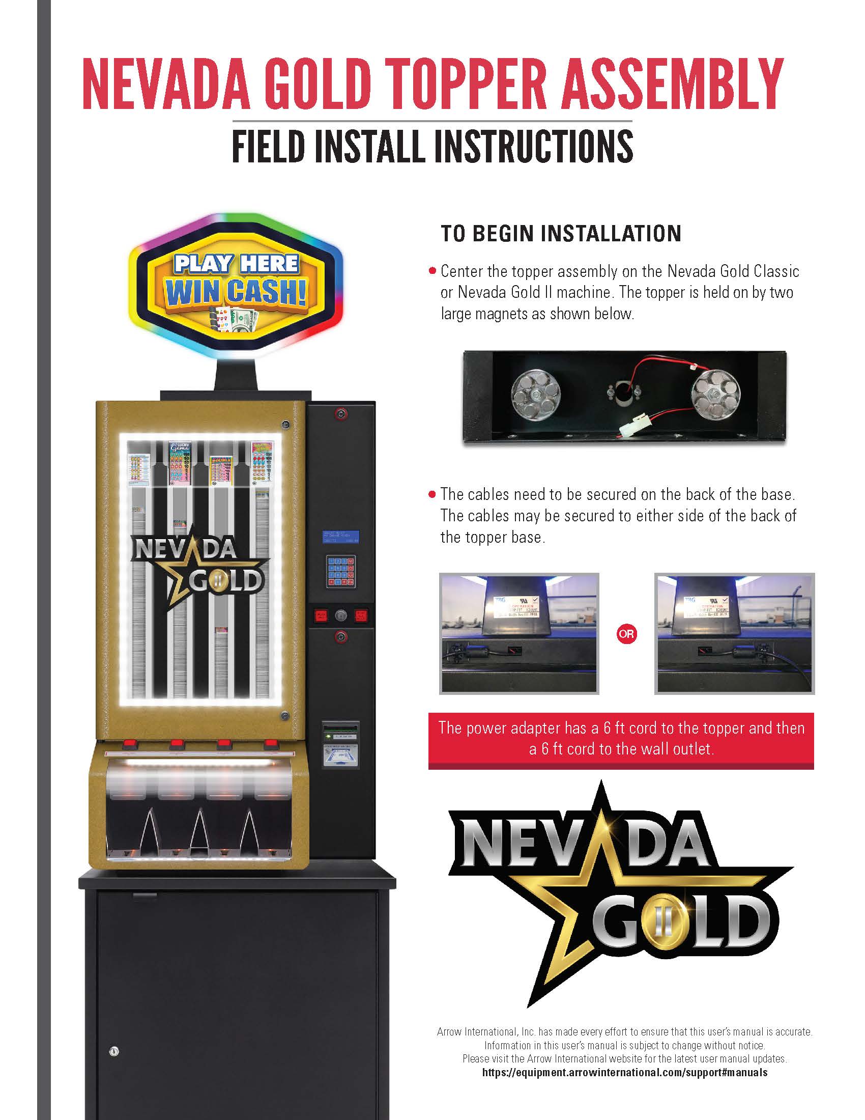 Nevada Gold Topper Assembly