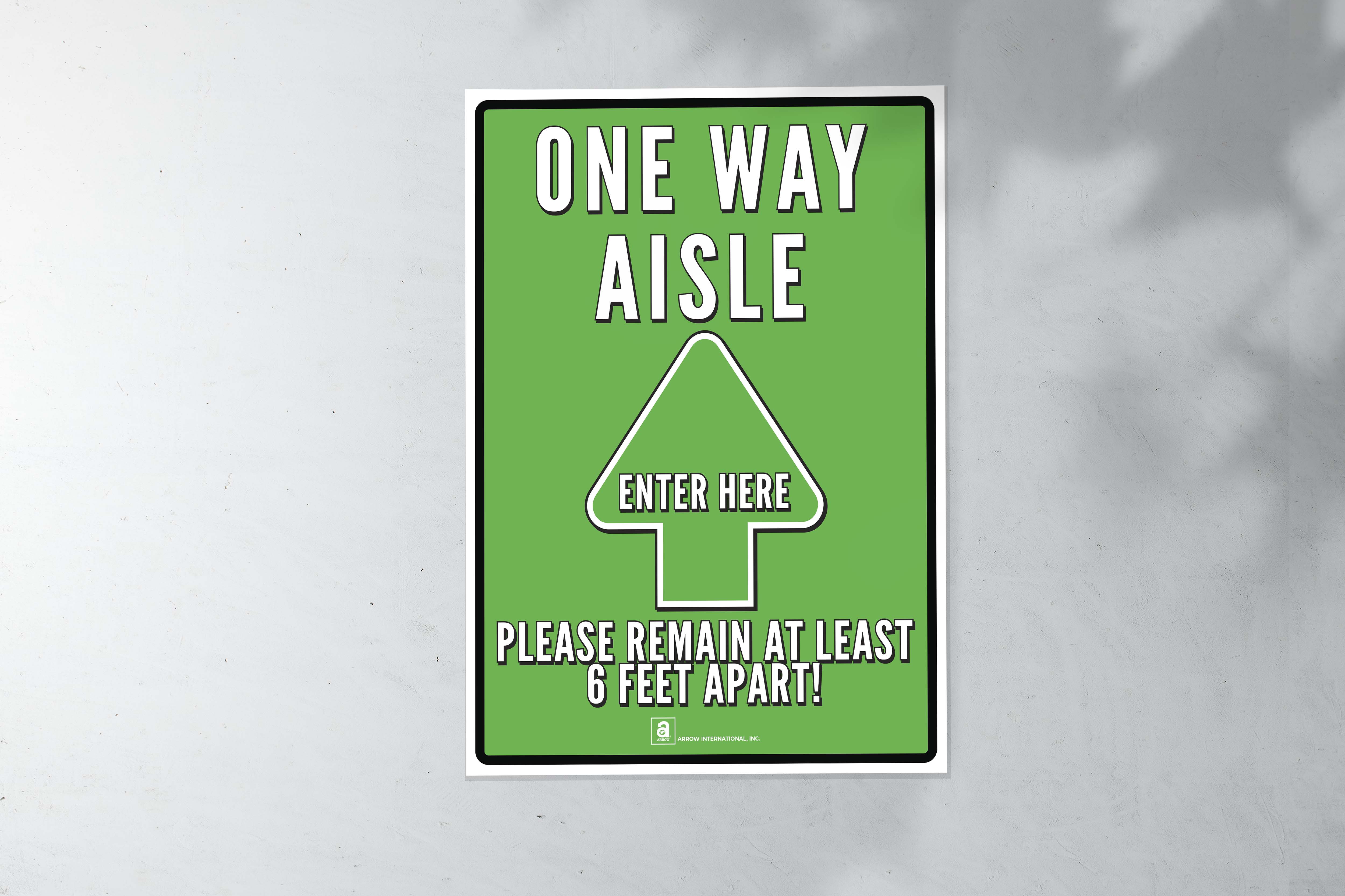One Way Aisle Sign (8.5
