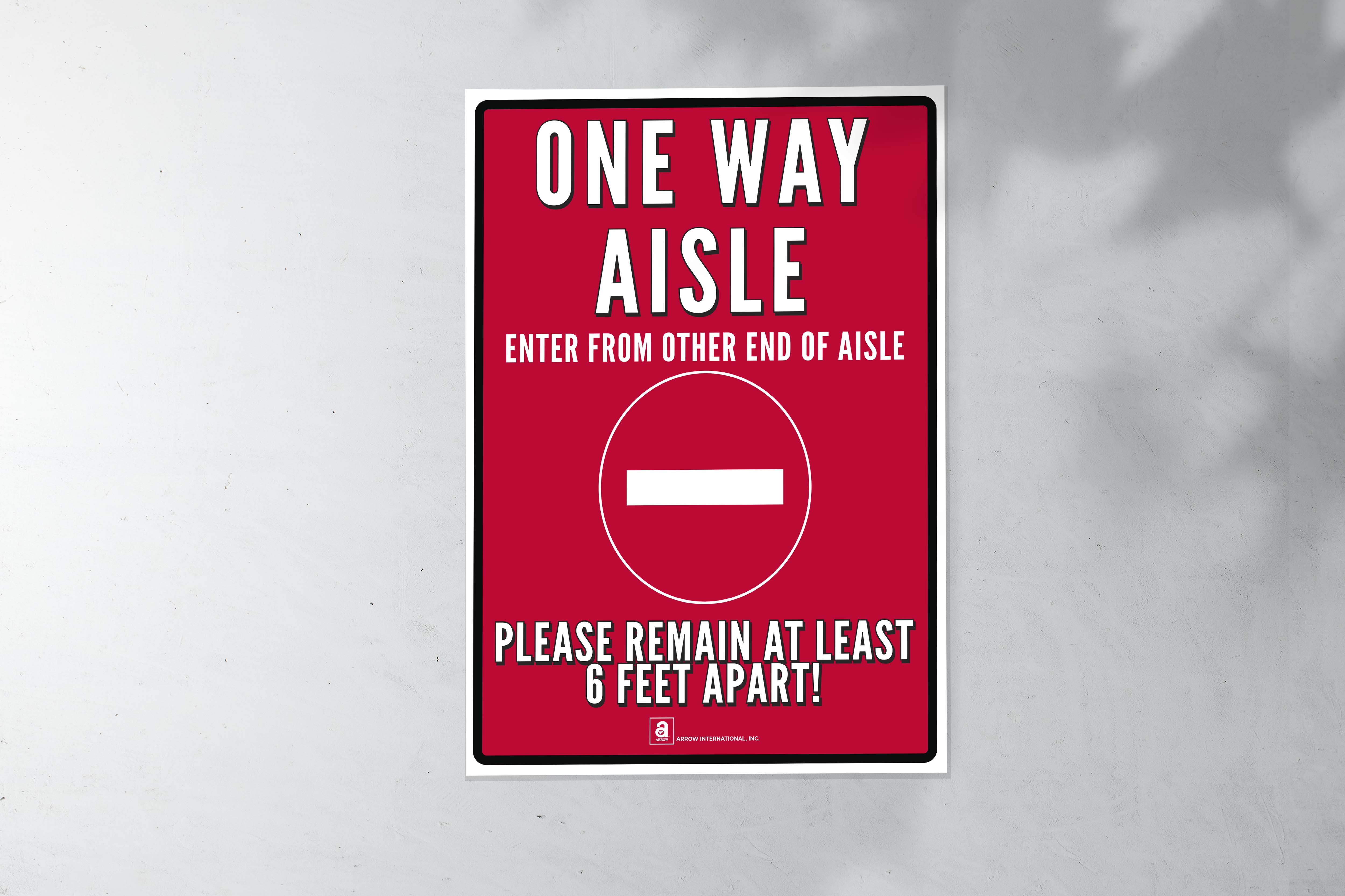 One Way Enter Sign (8.5